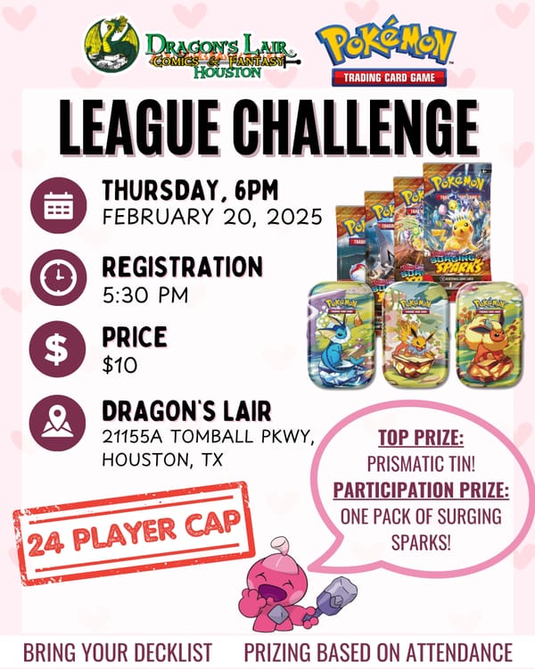 Dragon's Lair February League Challenge