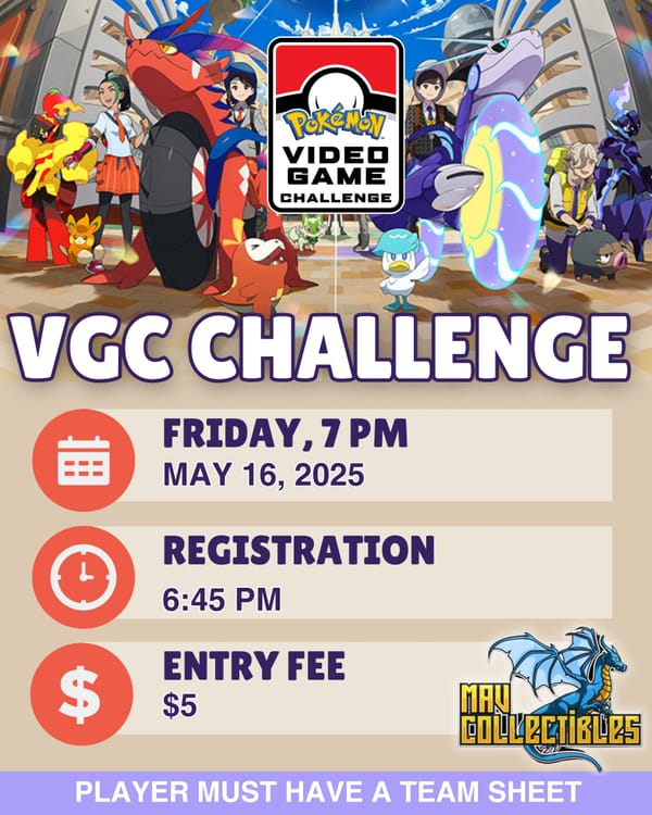 Mav Collectibles VGC Challenge
